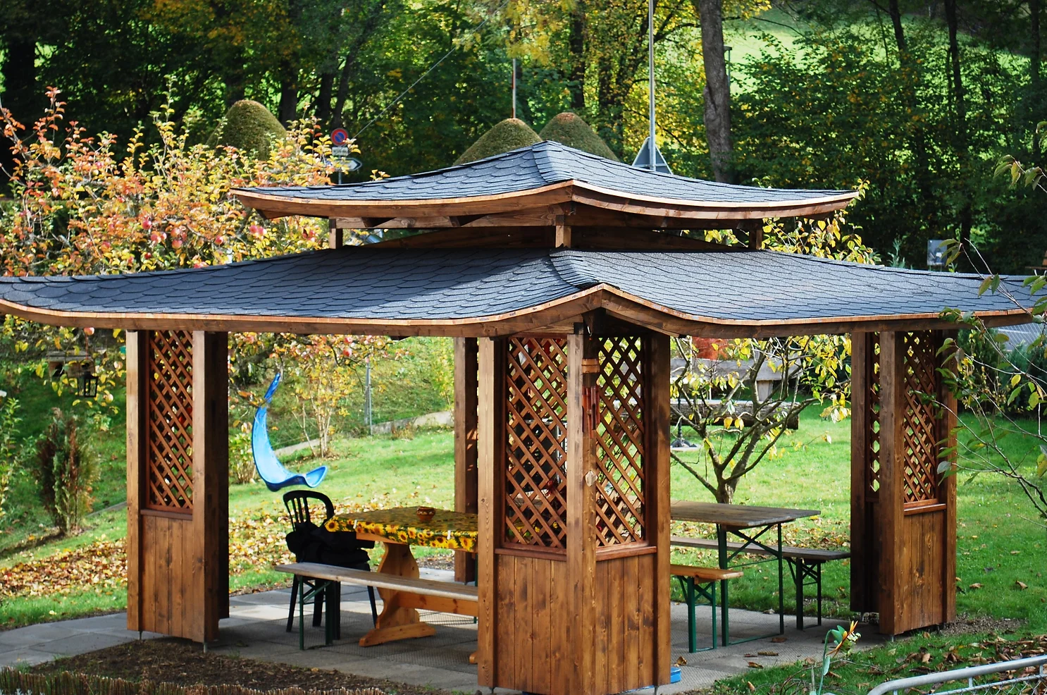 Construction d'un pavillon de jardin